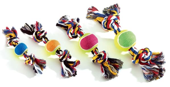 Camon Cotton Rope Bone with Ball